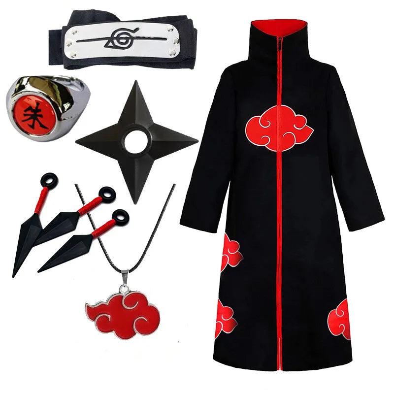 Anime Cosplay Set – Hokage & Akatsuki Costume for Men
