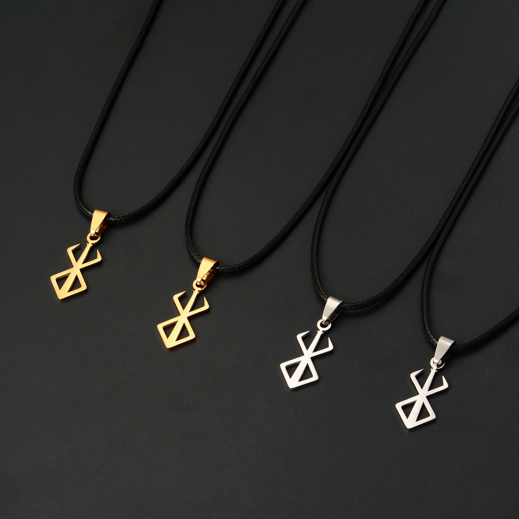 Anime Pendant & Bracelet Set – Ace & Berserk Collection